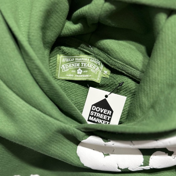 Denim Tears The Cotton Wreath Hoodie ‘Green’ - Picture 8 of 8
